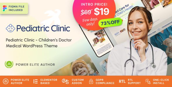 Pediatric Clinic 1.0.1 – Children’s & Family Doctor Medical WordPress Theme