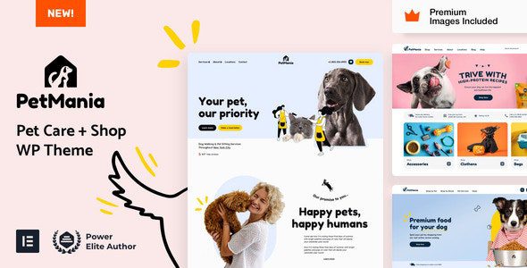PetMania 30 – Pet Shop & Care Elementor Pro WordPress Theme