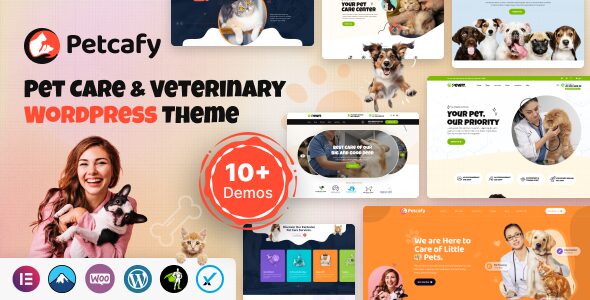 Petcafy 1.0 – Pet Care & Veterinary WordPress Theme