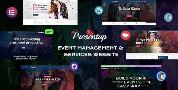 Presentup 5.6 – Event Planner & Celebrations Management WordPress Theme