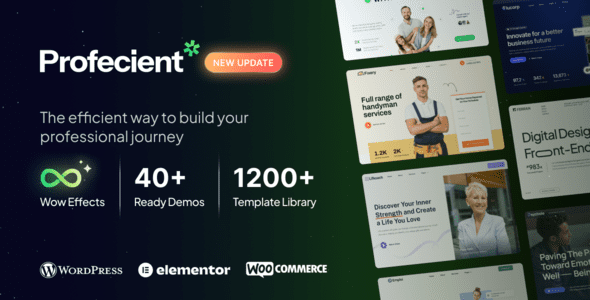 Profecient 1.1.3 – Multipurpose Elementor Business & WooCommerce WordPress Theme