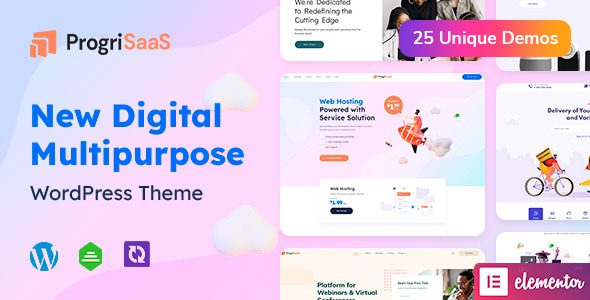 ProgriSaaS 1.1.11 – Creative Landing Page WordPress Theme