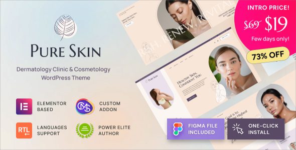 Pure Skin 1.0.1 – Dermatology Clinic & Cosmetology WordPress Theme