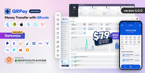 QRPay 5.0.0 – Money Transfer with QR Code Full Solution