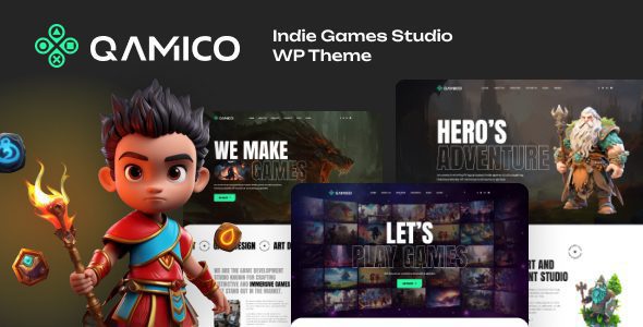 Qamico 1.1.1 – Indie Games Studio WordPress Theme