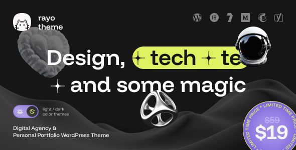 Rayo 1.0.1 – Digital Agency & Personal Portfolio WordPress Theme