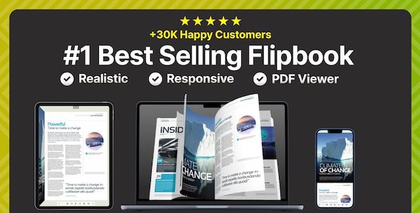 Real 3D FlipBook PDF Viewer WordPress Plugin 4.16.4