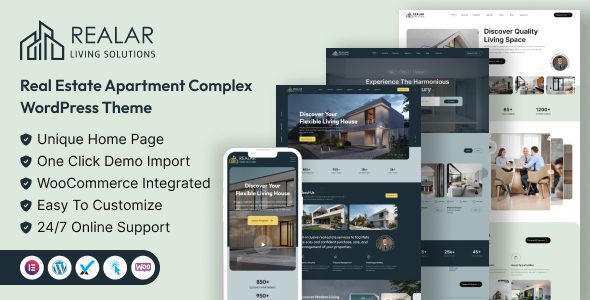 Realar 2.1.0 – Real Estate WordPress Theme