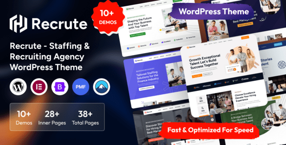 Recrute 1.0.0 – Staffing & Recruiting Agency WordPress Theme