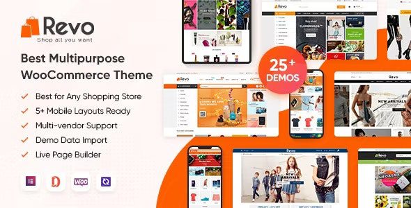 Revo 4.1.1 – Multipurpose Elementor WooCommerce WordPress Theme (25+ Homepages & 5+ Mobile Layouts)