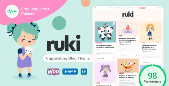Ruki 1.4.4 – A Captivating Personal Blog Theme