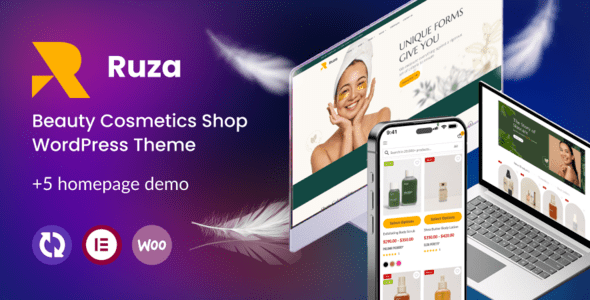 Ruza 1.0.5 – Beauty Cosmetics Shop WordPress Theme
