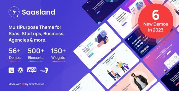 SaasLand 3.7.4 – Saas, Startup, Technology & IT Solutions WordPress Theme