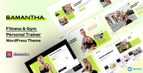Samantha 1.2.0 – Personal Trainer & Fitness WordPress Theme