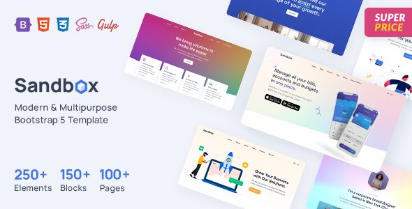 Sandbox 3.4.1 – Modern & Multipurpose Bootstrap 5 Template
