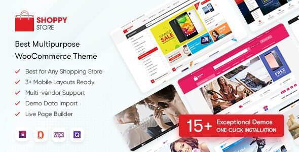 ShoppyStore 3.7.23 – Multipurpose Elementor WooCommerce WordPress Theme (15+ Homepages & 3 Mobile Layouts)