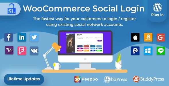 Social Login 2.8.7 – WordPress / WooCommerce Plugin
