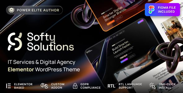 Softy Solutions 1.0.1 – IT Services & Digital Agency WordPress Theme