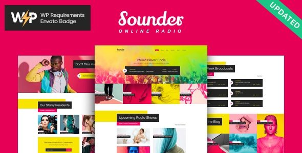 Sounder 1.3.10 – Online Internet Radio Station WordPress Theme + RTL