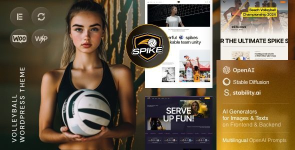 Spike 1.0 – Volleyball WordPress Theme