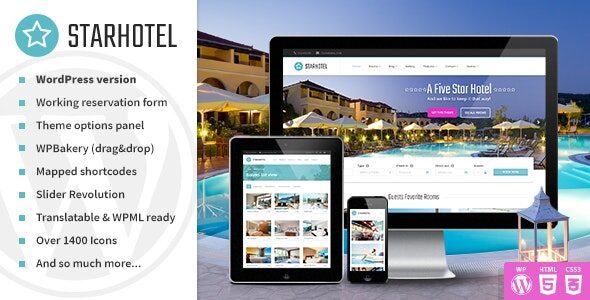 Starhotel 3.0.3 – Hotel WordPress Theme