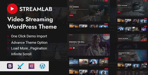 Streamlab 3.3 – Video Streaming WordPress Theme