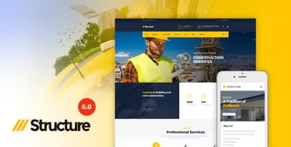 Structure 7.4.3 – Construction Industrial Factory WordPress Theme