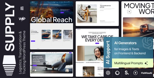 Supply 1.0.0 – Logistics, Transportation & Trucking WordPress Theme