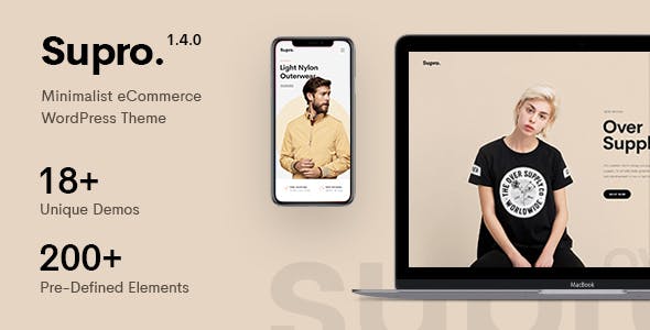 Supro 2.0.3 – Minimalist AJAX WooCommerce WordPress Theme