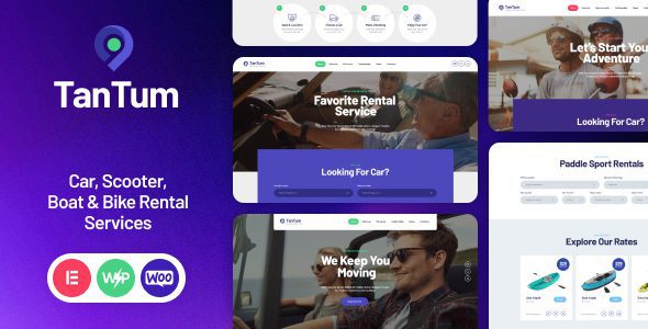 TanTum 1.1.14 – Car, Scooter, Boat & Bike Rental Services WordPress Theme