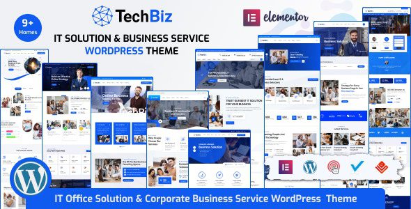 Techbiz 2.7.2 – IT Solution & Business Consulting Service WordPress Theme