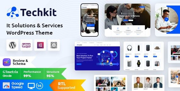 Techkit 1.6 – Technology & IT Solutions WordPress Theme