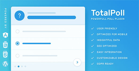 TotalPoll Pro 4.12.0 – Responsive WordPress Poll Plugin