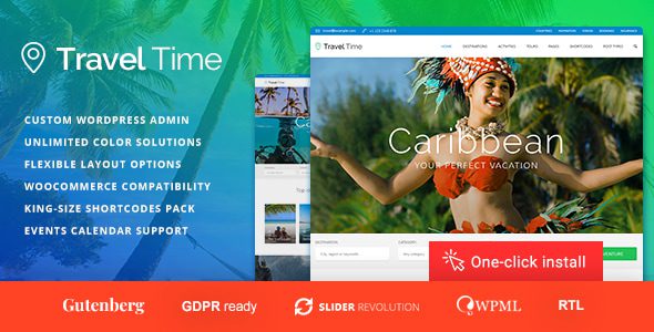 Travel Time 1.4.4 – Tour and Hotel WordPress Theme
