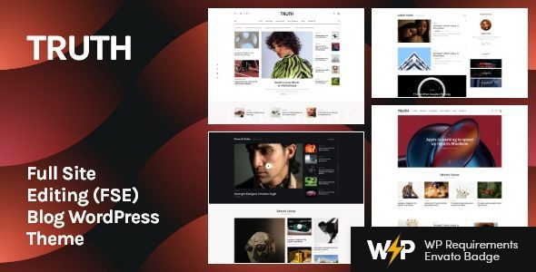 Truth 1.7.1 – Full Site Editing (FSE) Blog WordPress Theme