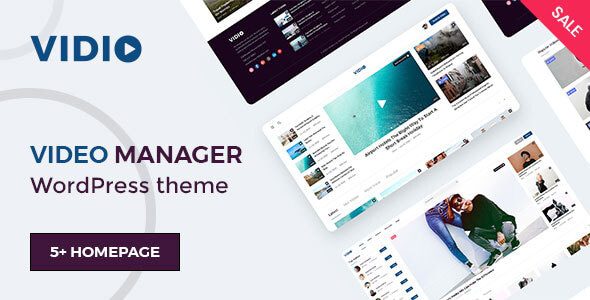 Vidio 1.4.6 – Video Manager WordPress theme