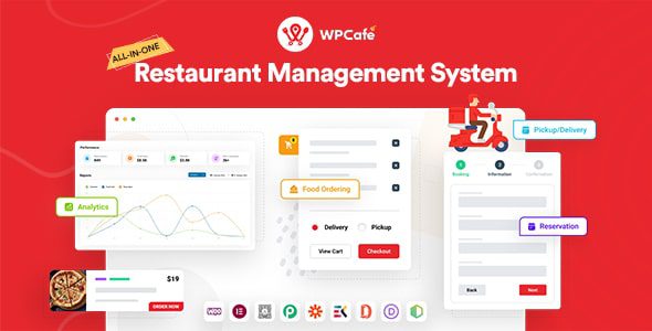 WP Cafe 2.2.29 – Restaurant Reservation, Food Menu & Food Ordering for WooCommerce