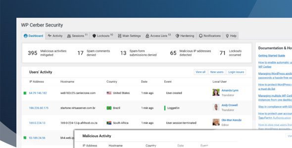 WP Cerber Security Pro 9.6.11 – WordPress Security Plugin