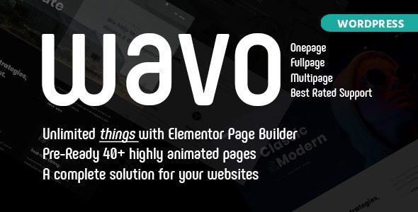 Wavo 2.3.6 – Creative Portfolio & Agency Theme