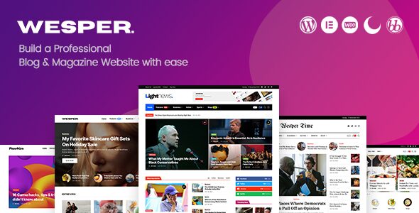 Wesper 1.1.7 – WordPress Theme for Blogs & Magazines