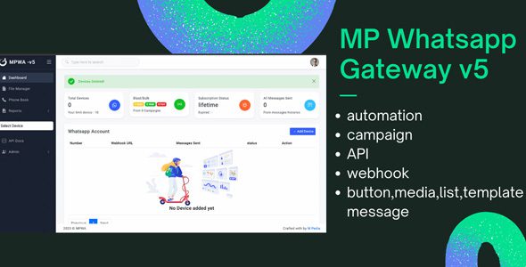Whatsapp Gateway 8.0.0 – Multi Devices