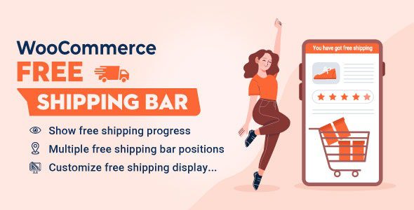 WooCommerce Free Shipping Bar 1.2.8 – Increase Average Order Value