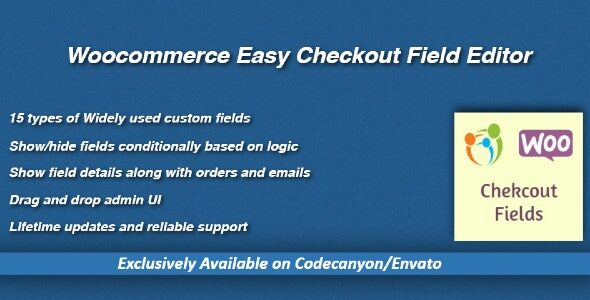 Woocommerce Easy Checkout Field Editor 3.8.0