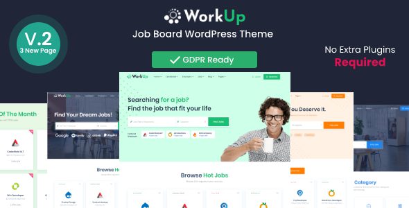 Workup 2.1.49 – Job Board WordPress Theme