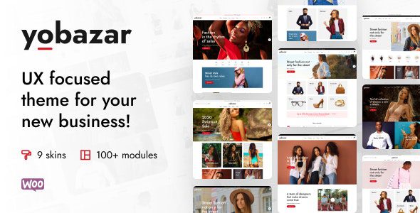 Yobazar 1.6.8 – Elementor Fashion WooCommerce Theme