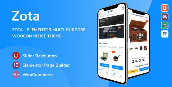 Zota 1.3.16 – Elementor Multi-Purpose WooCommerce Theme