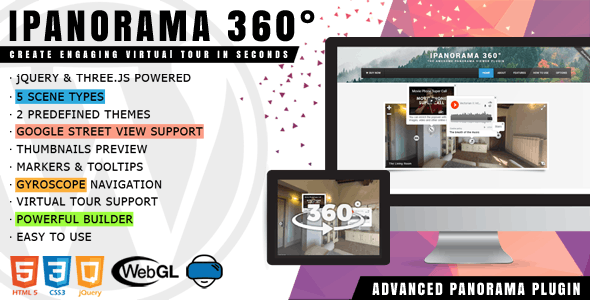 iPanorama 360 – Virtual Tour Builder for WordPress 1.9.1